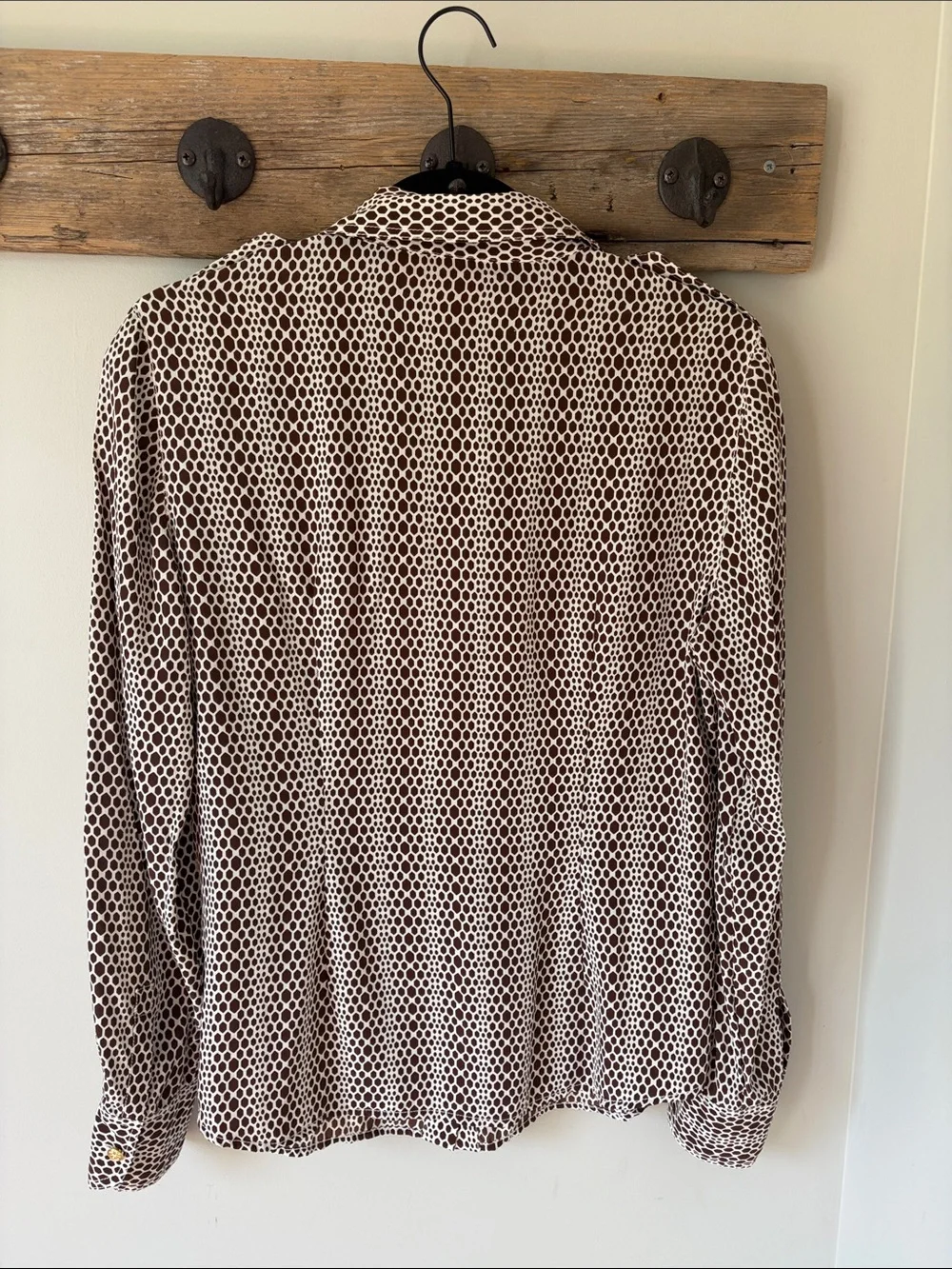 Tory Burch Animal Print Silk Blouse